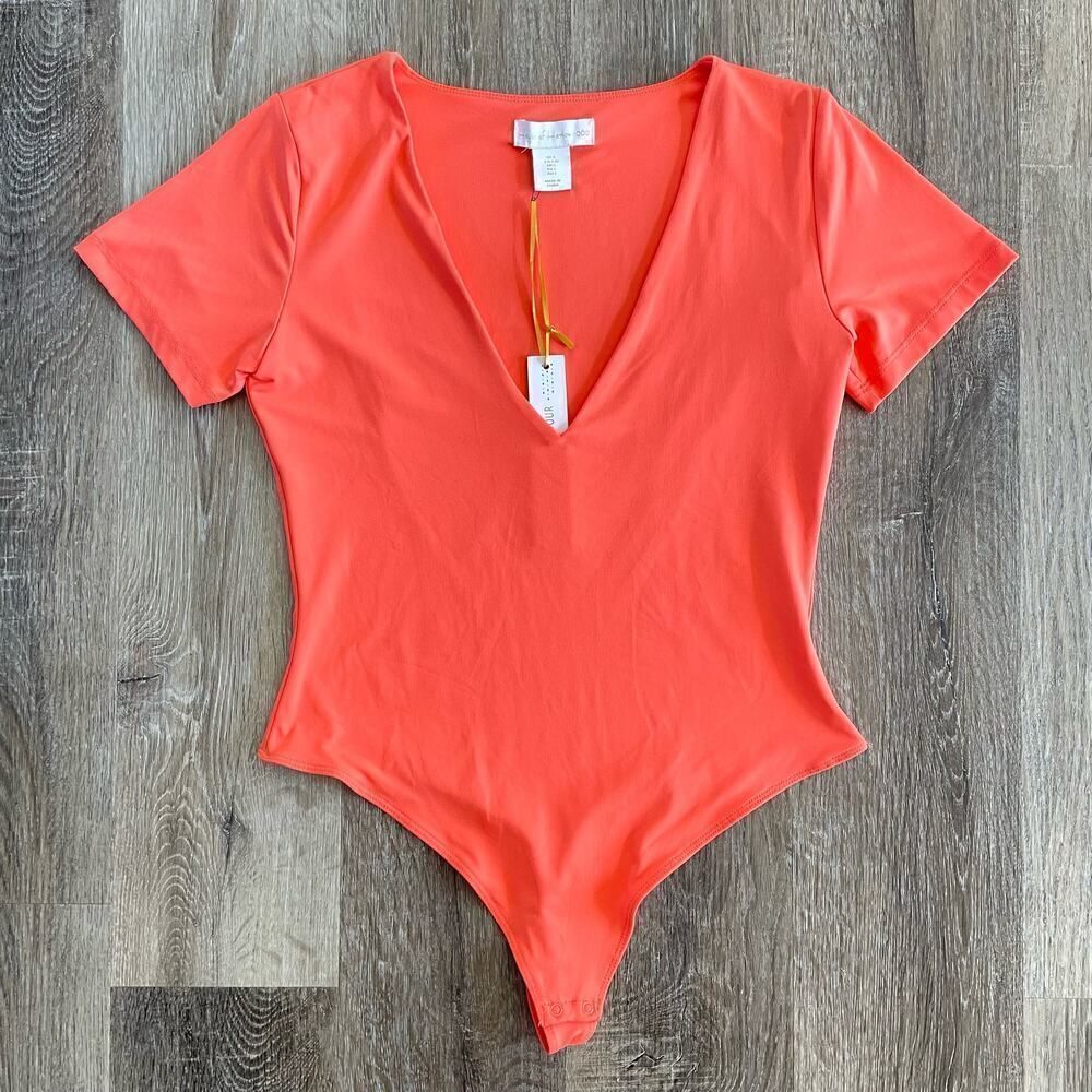 Nwt House Of Harlow 1960 Pink Bodysuit - Size: Large